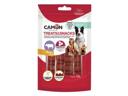 camon treatssnacks dog hovadzie porcovatelne 100g