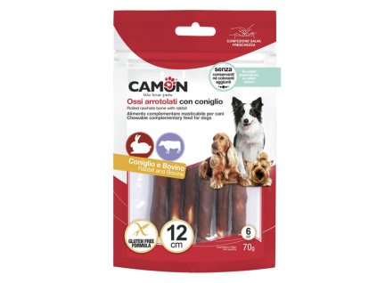 Camon Treats&Snacks Dog - Tyčinky z kože obalené králičím mäsom 70g