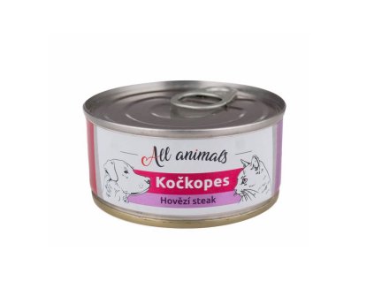 All Animals Kočkopes Hovadzi steak 100g
