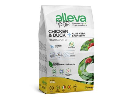 alleva holistic cat kitten chicken duck 10kg