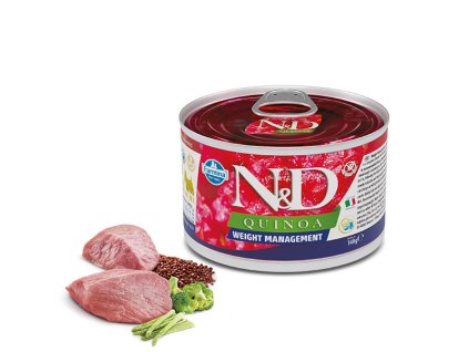 Farmina N&D Quinoa Dog Mini Weight Management konzerva 140g