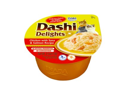 Inaba Dashi Delights Chicken Tuna Losos 70g