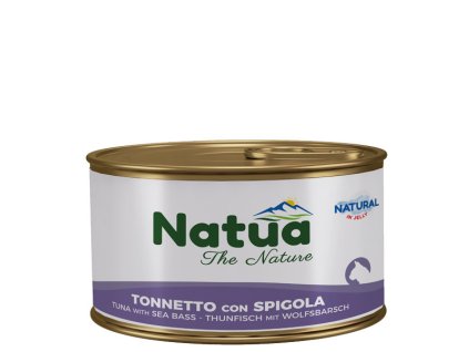 natua cat adult filety z tuniaka a morský vlk 85g