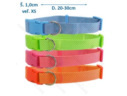 Obojok Nobleza bodkovaný XS (š.1,0cm x d.20-30cm)