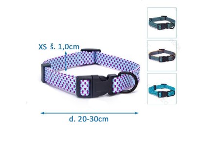 Obojok Nobleza trojuholníkový XS (š.1,0cm x d.20-30cm)