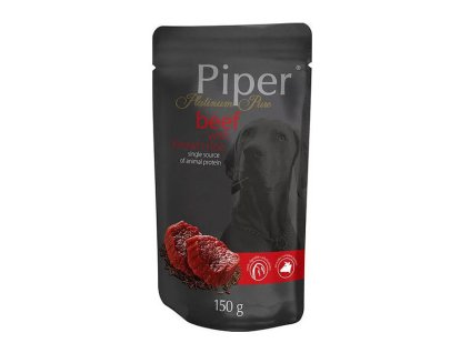 Piper Dog Platinum Pure - Hovädzie a hnedá ryža 150g