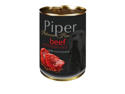 Piper Platinum Pure Adult - Hovädzie s hnedou ryžou 400g