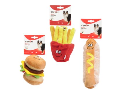 Plyšová hračka Camon pre psa - Fast Food 16cm