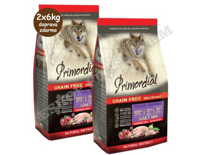 Primordial GF Adult Mini Sardine & Goose 2x6kg