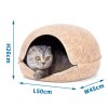 Domček pre mačku Nobleza Oval Brown 50x26x45cm
