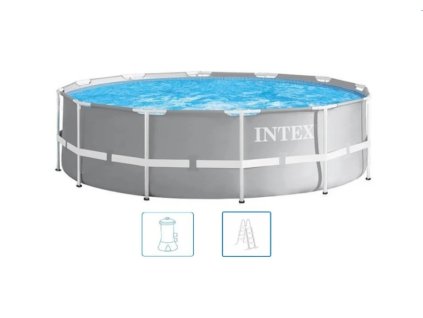 INTEX Prism Frame fémvázas medence szett vízforgatóval, 366 x 99 cm 26716NP