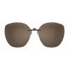 CENTROSTYLE - SLUNEČNÍ KLIP - NA KOVOVÉ BRÝLE - 58 X 54 MM - C0272 - BROWN POLARIZED
