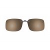 CENTROSTYLE - SLUNEČNÍ KLIP - NA KOVOVÉ BRÝLE - 56 X 40 MM - 12755 - BROWN POLARIZED