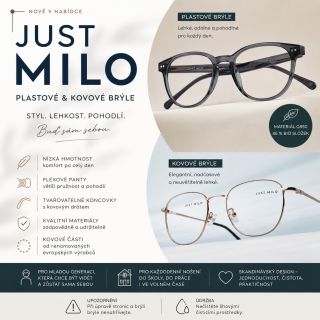 Nově jsme do naší nabídky přidali brýle pro teenagery značky JUST MILO, která má dlouholeté zkušenosti s vývojem dětských...