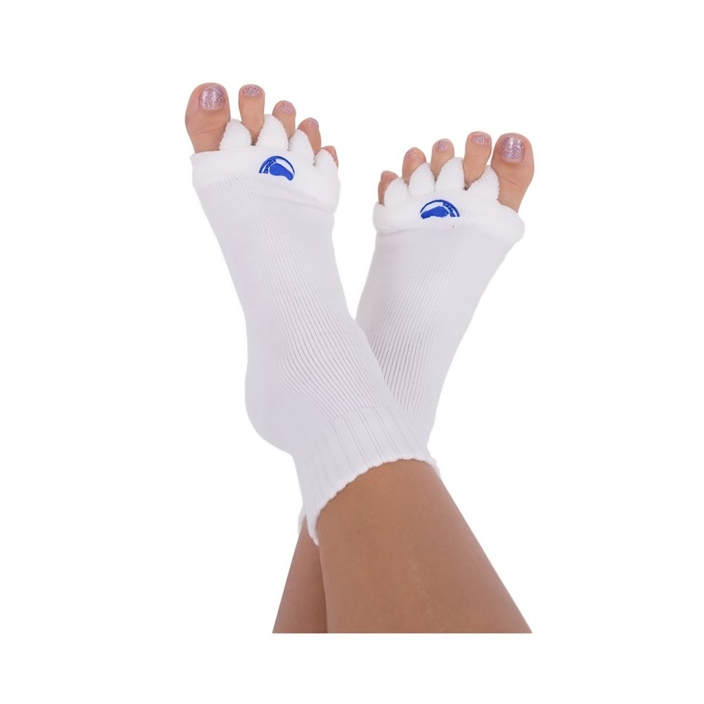 adjustační ponožky bílá