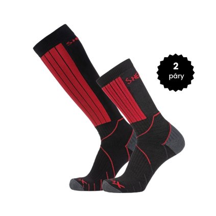 APASOX Zimní set SKIING red 35-38 bavlna