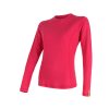 SENSOR dámské tričko MERINO DF L dl. rukáv magenta