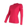 SENSOR dámské tričko MERINO DF L dl. rukáv magenta