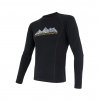 SENSOR pánské tričko MERINO DF ADVENTURE S dl. rukáv černá
