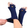 Adjustační ponožky tmavě modrá s volným lemem