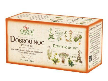 GREŠÍK Dobrou noc Devatero bylin 30 n.s.