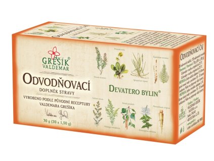 Grešík Odvodňovací čaj Devatero bylin 20 x 1,5 g