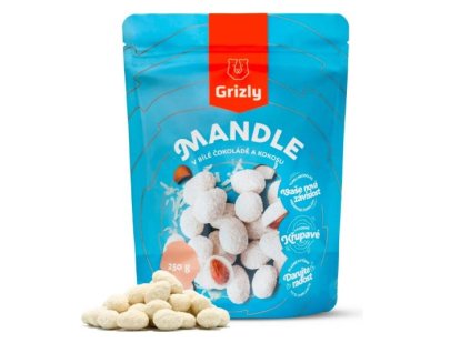 mandle v bílé čokoládě