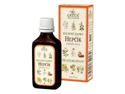 Grešík Hepčík bylinné kvapky Devatero bylín 50 ml