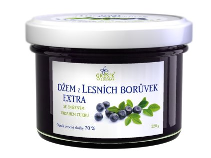Grešík Džem Z lesních borůvek extra Speciální 220 g