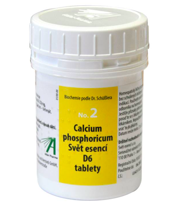 Nr. 2 Calcium phosphoricum Adler Pharma D6 Velikost: 1000 tbl.