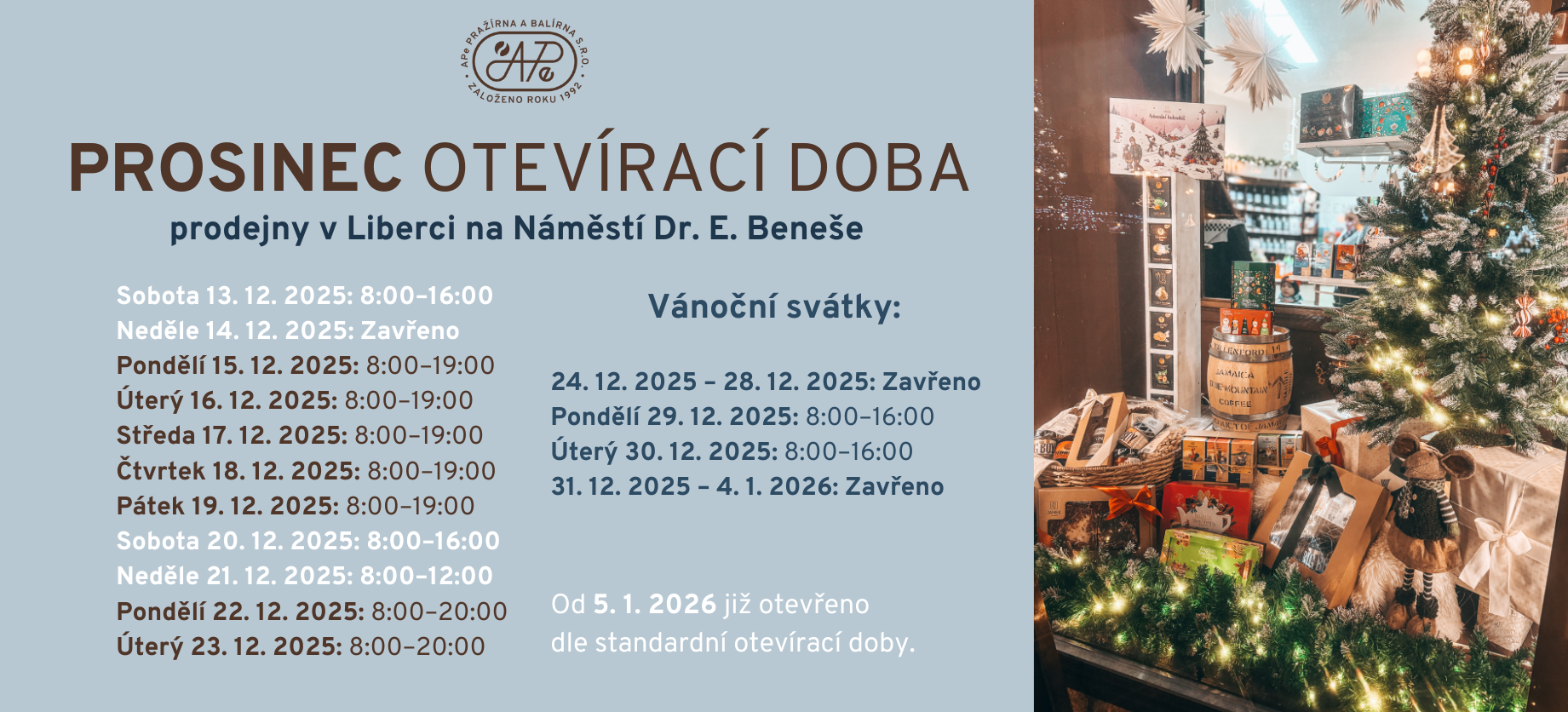 VÁNOCE Otevírací doba Liberec Náměstí Dr. E. Beneše