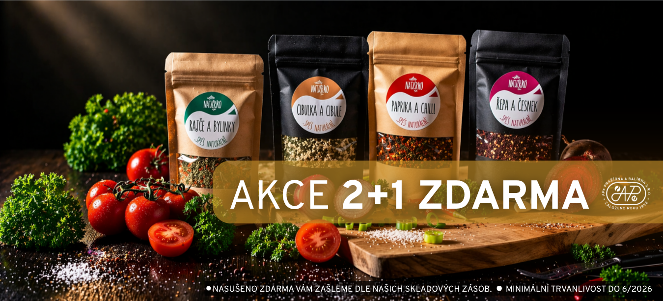 AKCE 2+1 ZDARMA koření Nasušeno