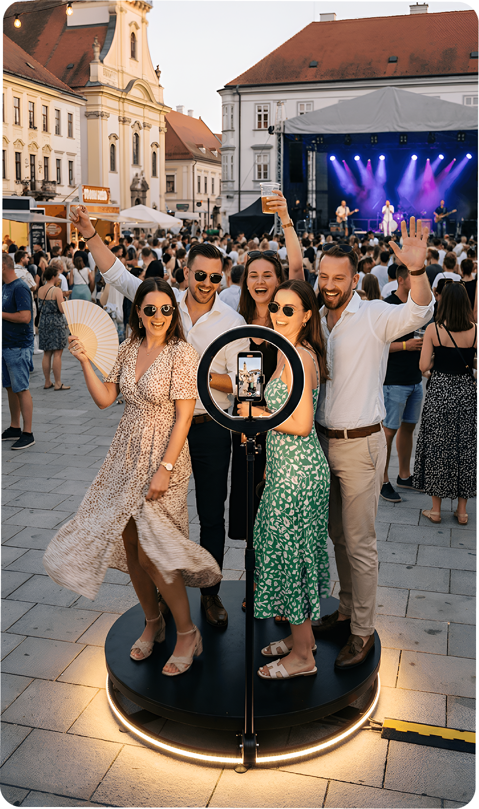 360° video koutek na městské akci