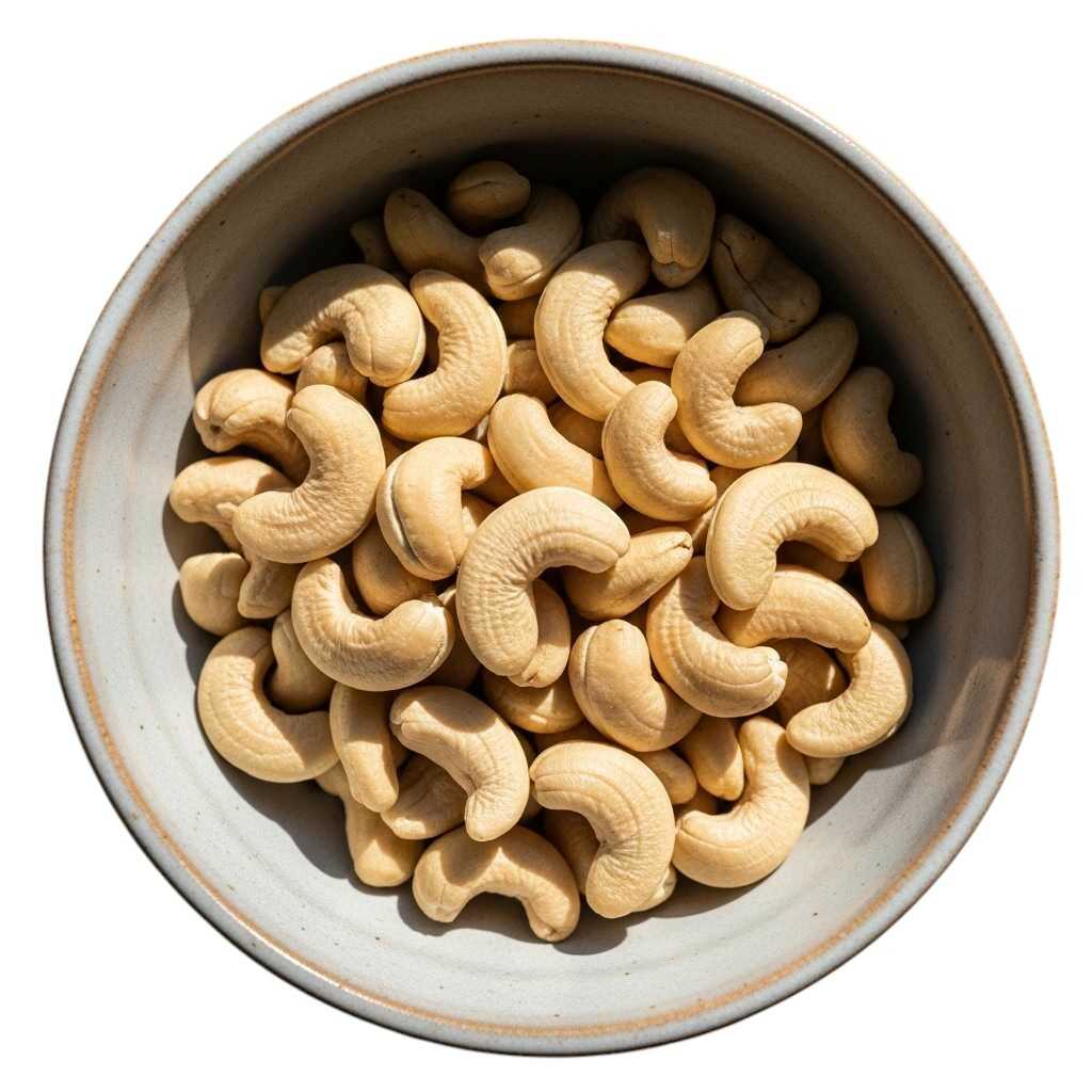 Kešu ořechy natural v keramické misce