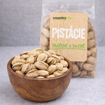 pistácie v misce