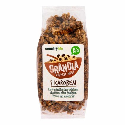 BIO Granola Křupavé müsli s karobem