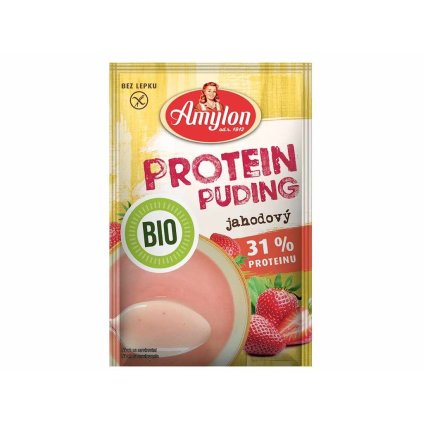 BIO Protein Puding jahodový1