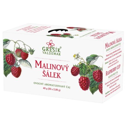 ovocný čaj malinový šálek