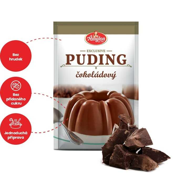 Levně Amylon Exclusive puding čokoládový 45g