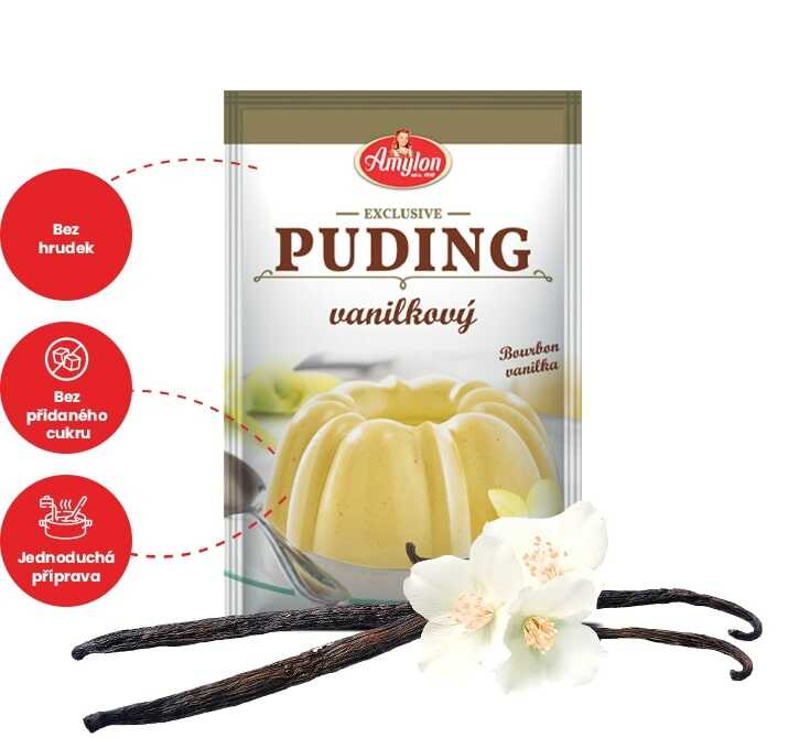 Levně Amylon Exclusive puding vanilkový 40g