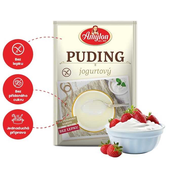 Levně Amylon Jogurtový puding bez lepku 40g