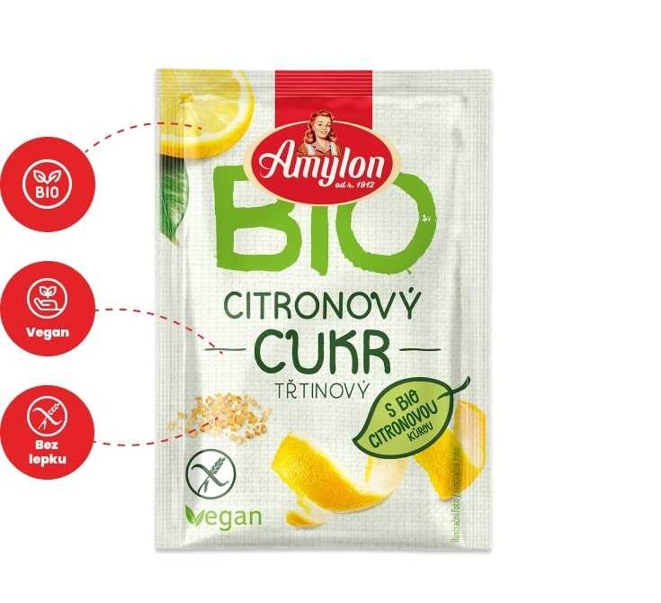 Levně Amylon BIO Citronový cukr 20g