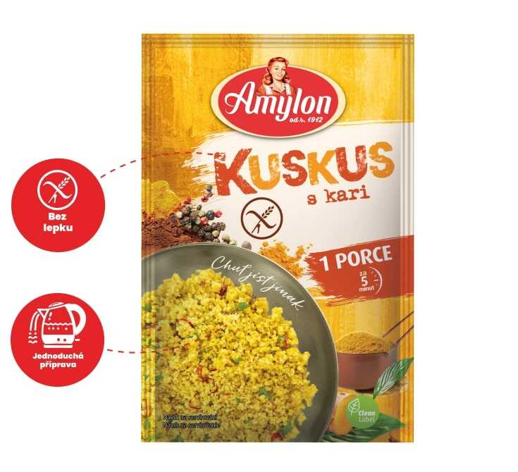Levně Amylon Kuskus s kari bez lepku 50g