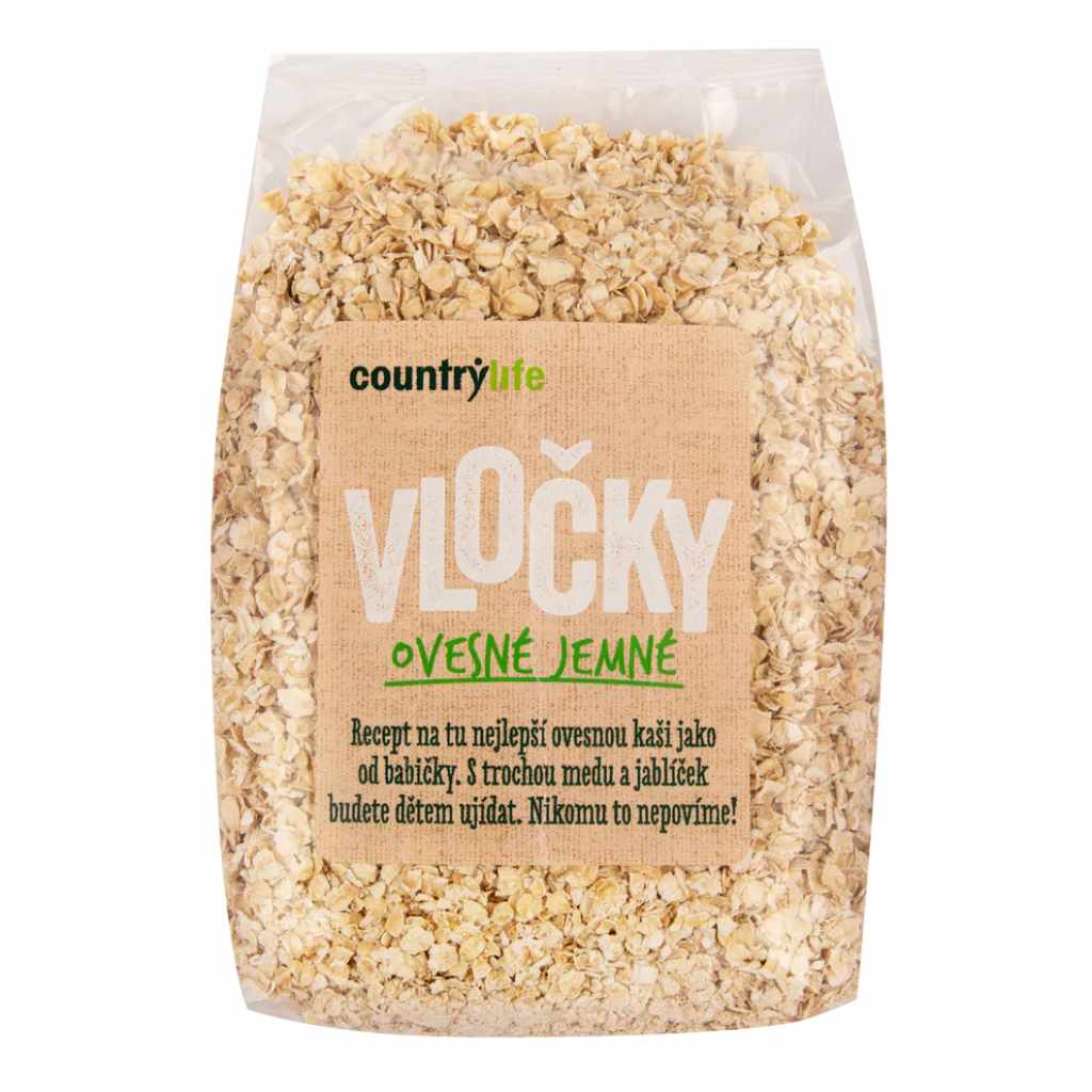 Levně COUNTRY LIFE Ovesné vločky jemné 500g
