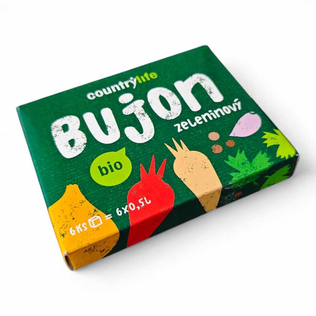 Levně COUNTRY LIFE BIO zeleninový bujon 6ks