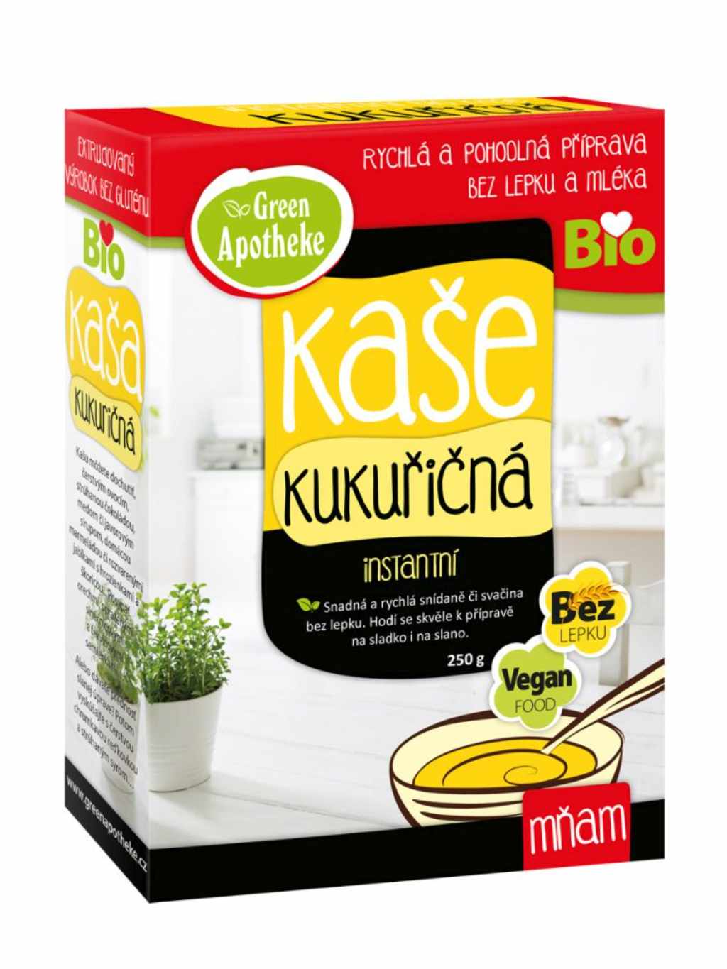 Levně Green Apotheke BIO kukuřičná kaše 250g EXP 03/2026