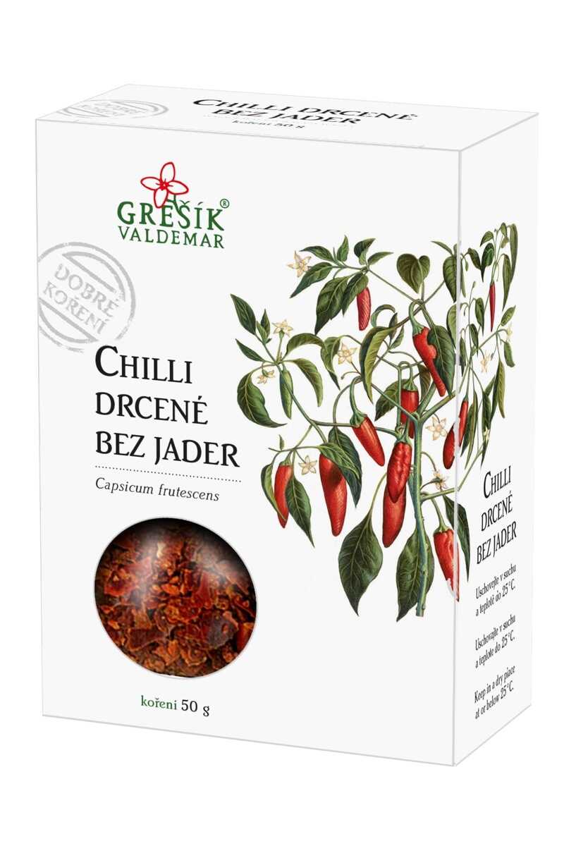 Levně Valdemar Grešík Chilli drcené bez jader 50g