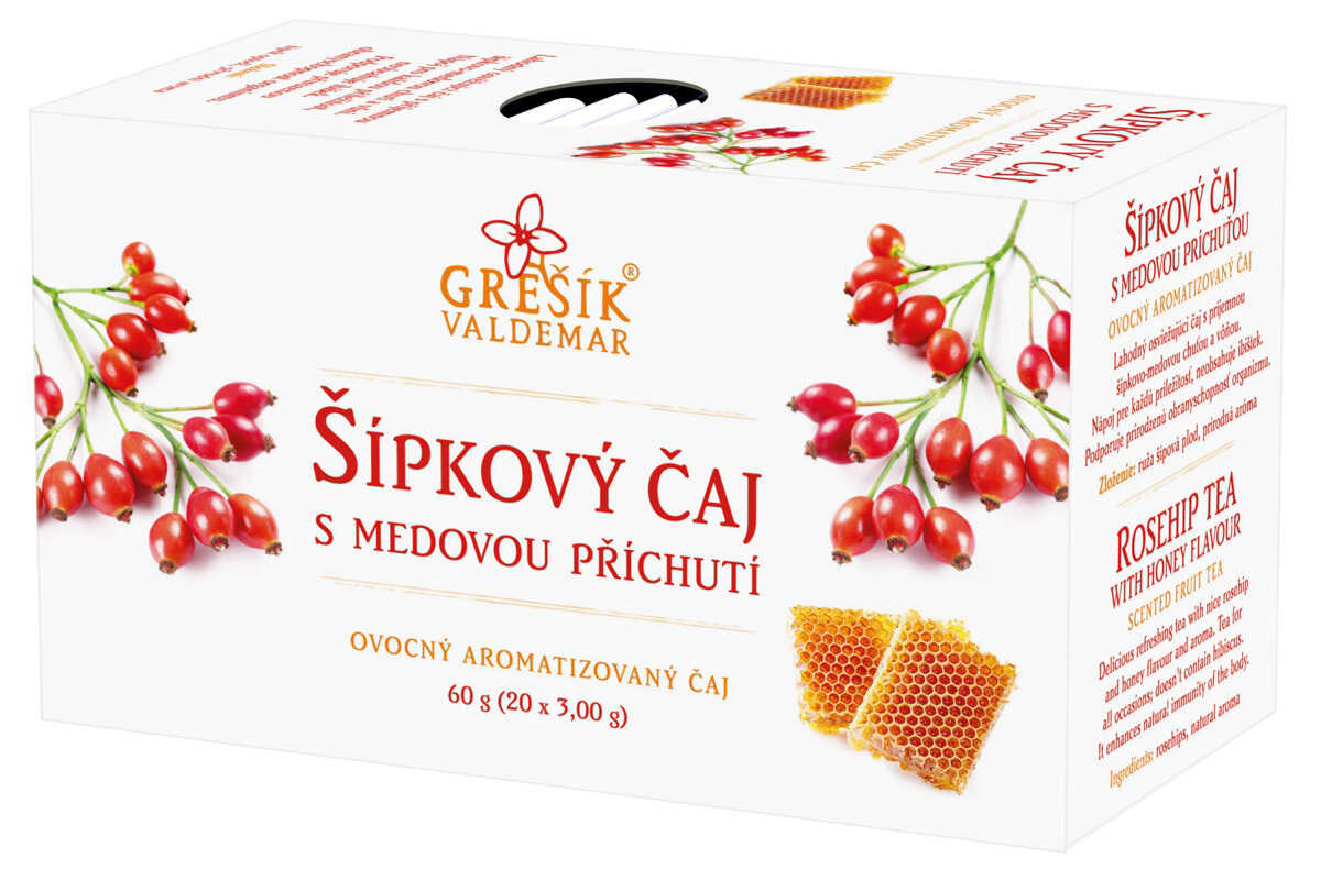 Levně Valdemar Grešík Šípkový čaj s medovou příchutí