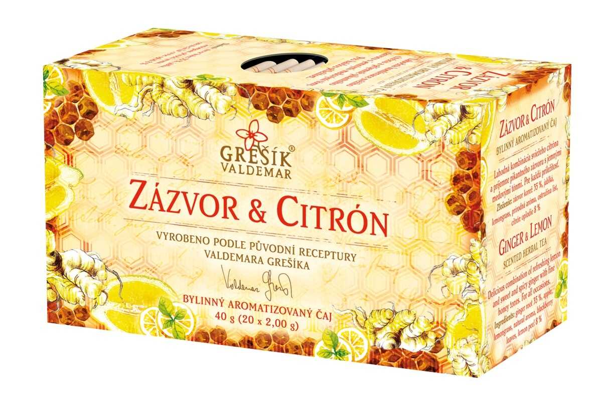 Levně Valdemar Grešík Bylinný čaj Zázvor a citron