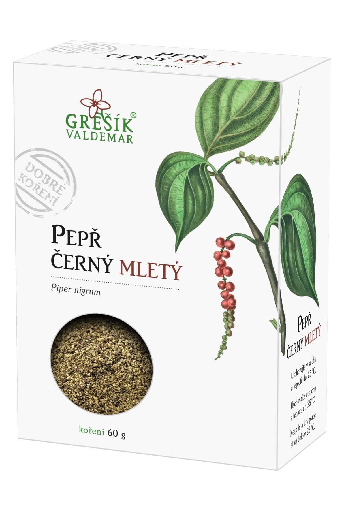 Levně Valdemar Grešík Pepř černý mletý 60g